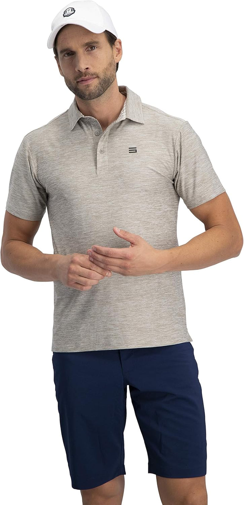 Golf Shirts for Men - Dry Fit Short-Sleeve Polo, Athletic Casual Collared T-Shirt