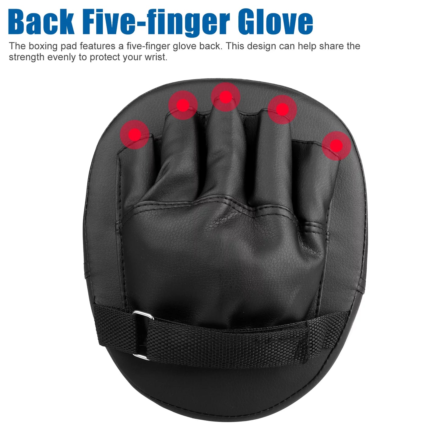 2Pcs Boxing Mitts, MMA Punching Boxing Training Hand Pads PU Leather Punching Kicking Palm Pads Training Boxing Target Pad, Ideal for Karate, Muay Thai Kick, Sparring
