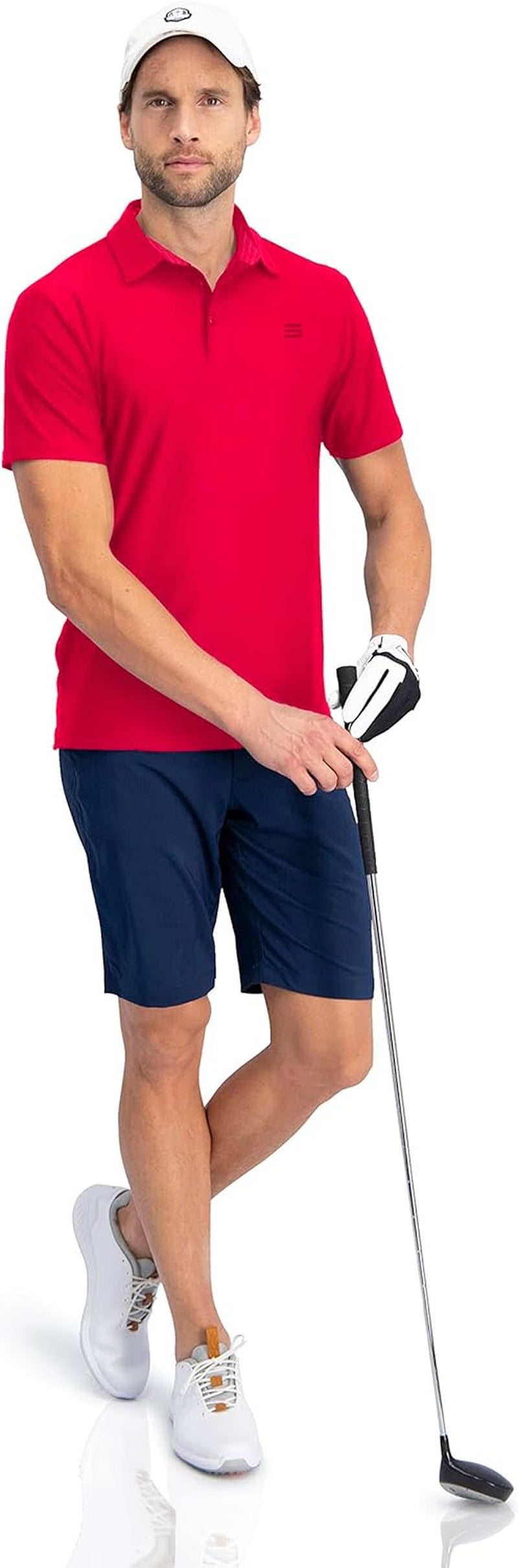 Golf Shirts for Men - Dry Fit Short-Sleeve Polo, Athletic Casual Collared T-Shirt