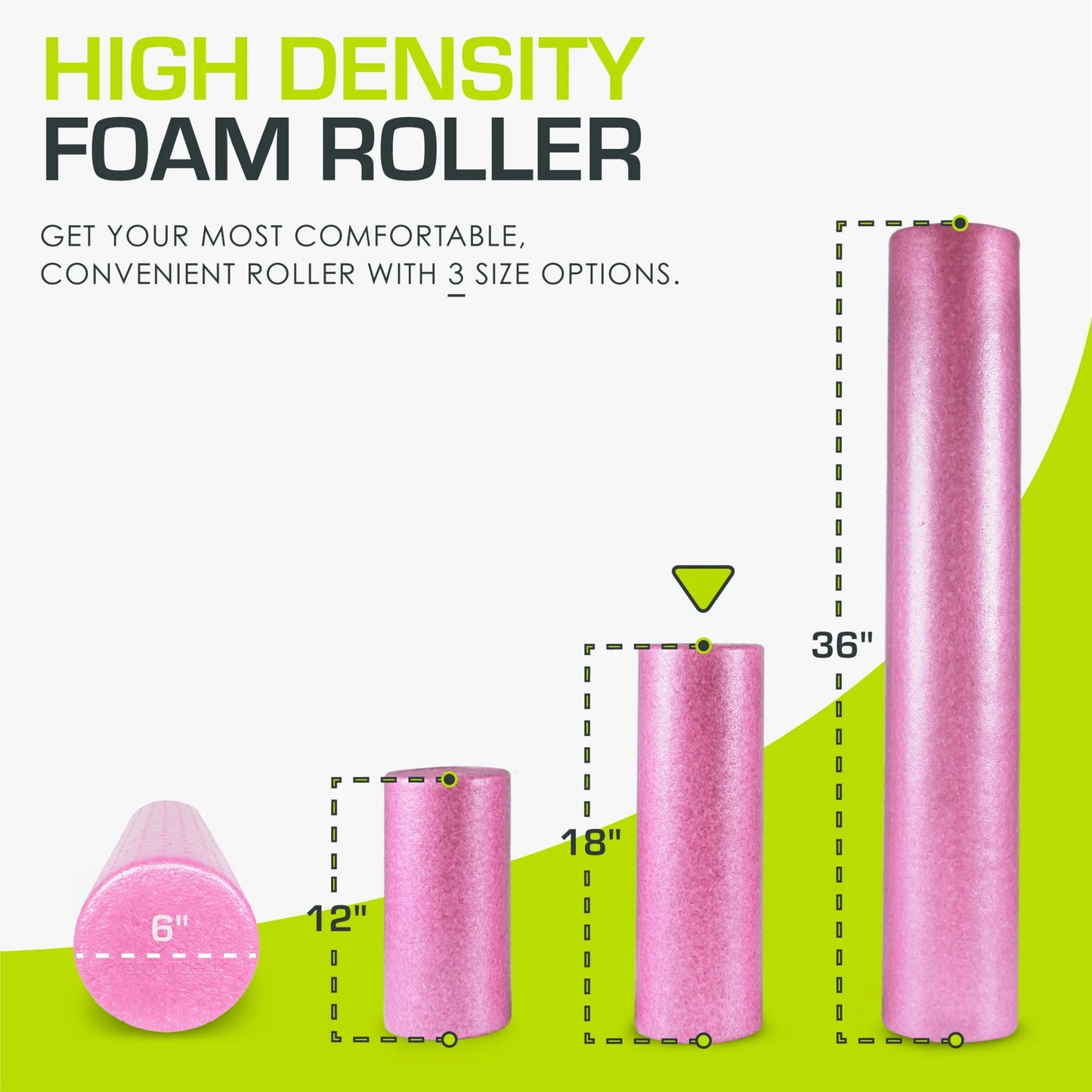 High Density Foam Roller 36, 18, 12 - Inches