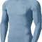 Men'S UPF 50+ Long Sleeve Compression Shirts, Athletic Workout Shirt, Water Sports Rash Guard