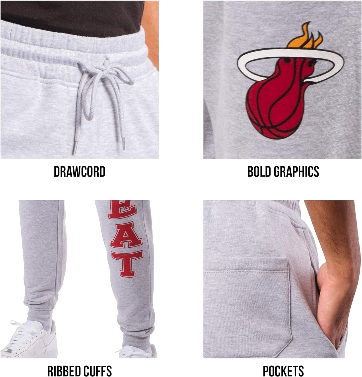 Men'S NBA Official Super Soft Team Jogger Sweatpants